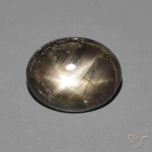 3.05ct 자연스러운 검은색 스타 사파이어, 타원형, 불투명체