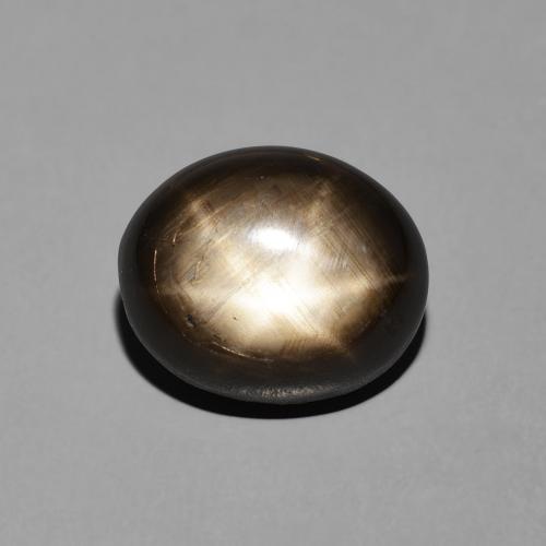 7.81ct 자연스러운 검은색 스타 사파이어, 타원형, 불투명체