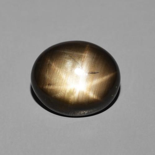 5.12ct 자연스러운 검은색 스타 사파이어, 타원형, 불투명체