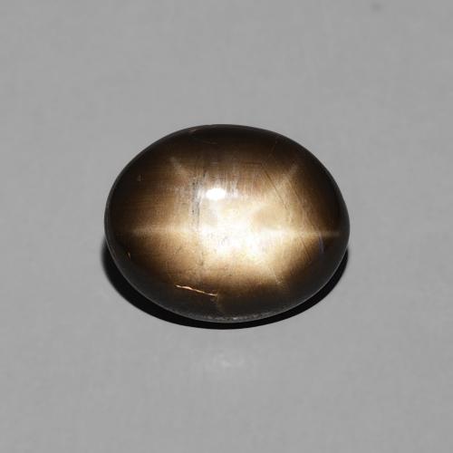 2.26ct 자연스러운 검은색 스타 사파이어, 타원형, 불투명체