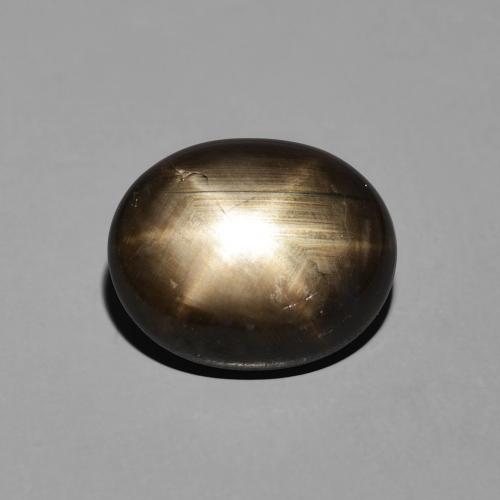 7.64ct 자연스러운 검은색 스타 사파이어, 타원형, 불투명체