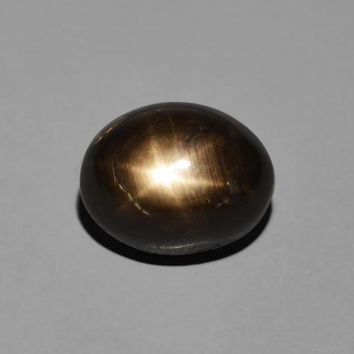 5.01ct 자연스러운 검은색 스타 사파이어, 타원형, 불투명체