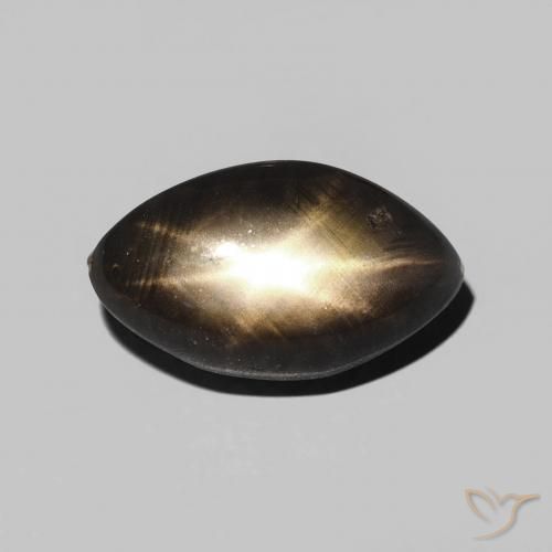 3.28ct 자연스러운 검은색 스타 사파이어, 보석, 불투명체