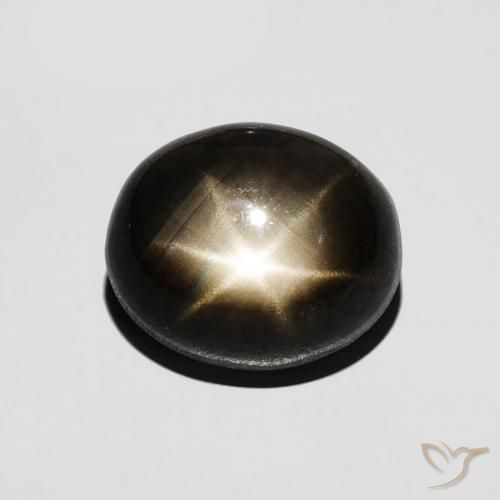 2.77ct 자연스러운 검은색 스타 사파이어, 타원형, 불투명체