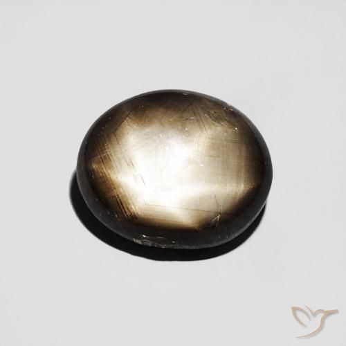 2.85ct 자연스러운 검은색 스타 사파이어, 타원형, 불투명체
