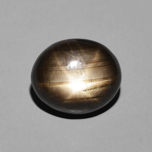 4.23ct 자연스러운 검은색 스타 사파이어, 타원형, 불투명체
