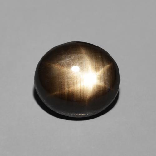2.74ct 자연스러운 검은색 스타 사파이어, 타원형, 불투명체