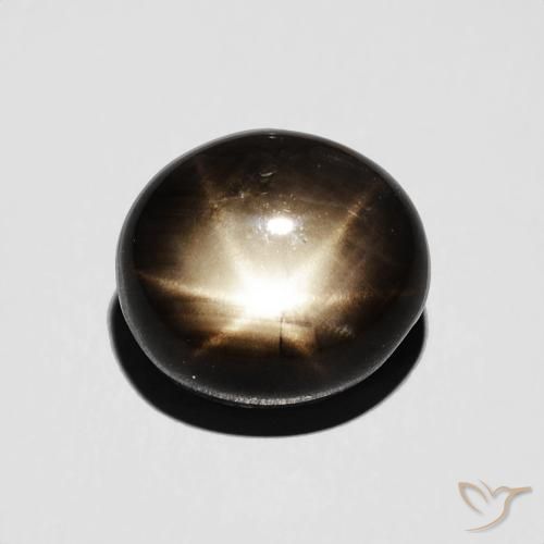 4.70ct 자연스러운 검은색 스타 사파이어, 타원형, 불투명체