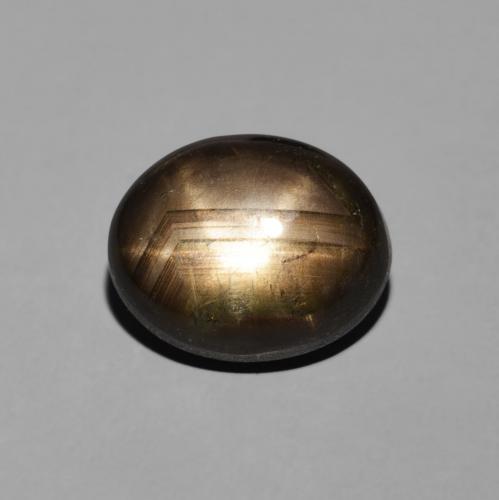 4.70ct 자연스러운 검은색 스타 사파이어, 타원형, 불투명체