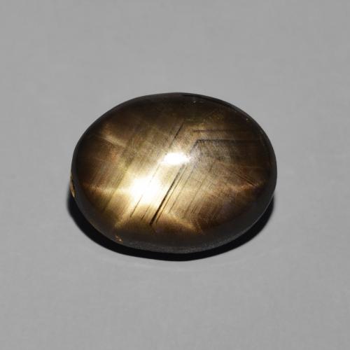 4.00ct 자연스러운 검은색 스타 사파이어, 타원형, 불투명체