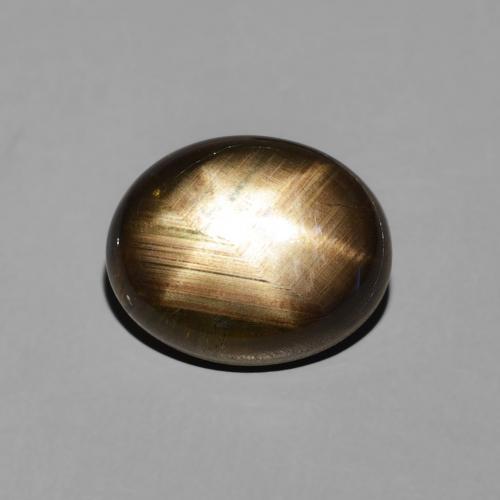 3.50ct 자연스러운 검은색 스타 사파이어, 타원형, 불투명체