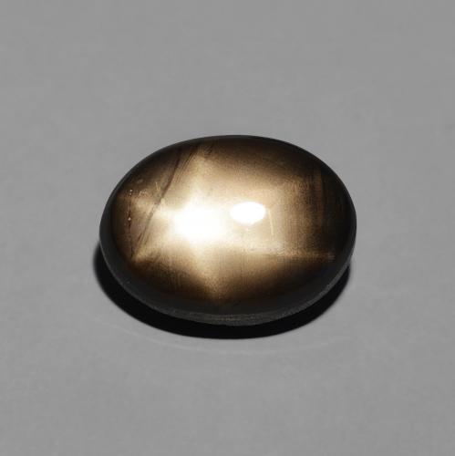 4.23ct 자연스러운 검은색 스타 사파이어, 타원형, 불투명체