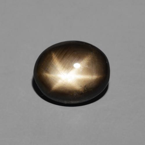 2.92ct 자연스러운 검은색 스타 사파이어, 타원형, 불투명체