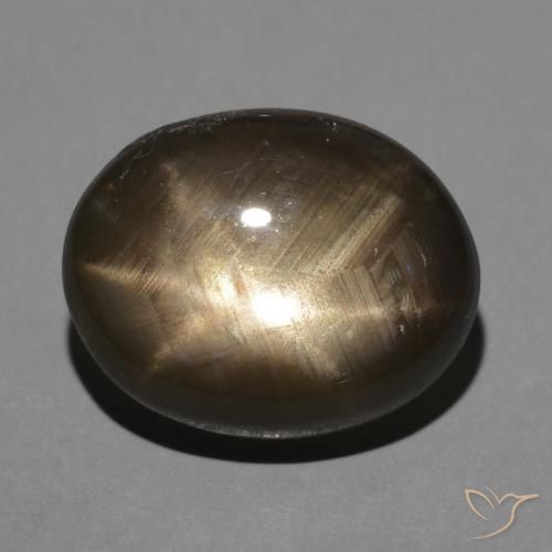 3.70ct 자연스러운 검은색 스타 사파이어, 타원형, 불투명체