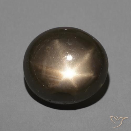 3.64ct 자연스러운 검은색 스타 사파이어, 타원형, 불투명체