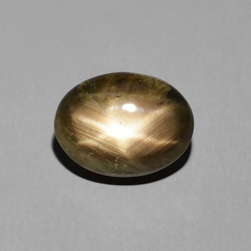 4.38ct 자연스러운 검은색 스타 사파이어, 타원형, 불투명체
