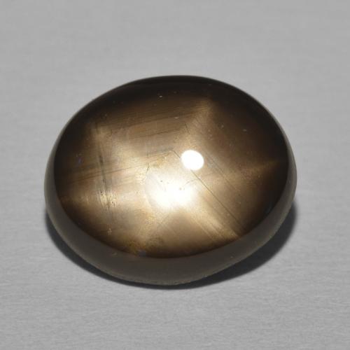11.05ct 자연스러운 검은색 스타 사파이어, 타원형, 불투명체