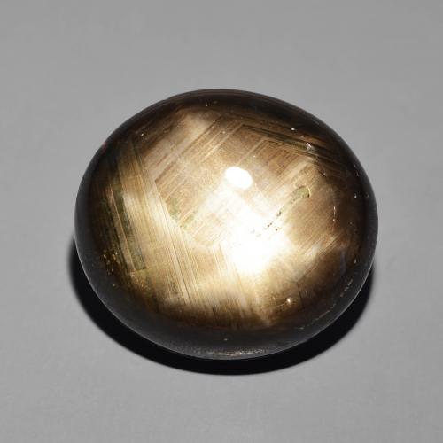 41.19ct 자연스러운 검은색 스타 사파이어, 타원형, 불투명체