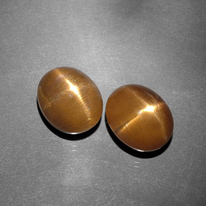 캐럿 천연 골든 브라운 스타 선스톤 보석, 타원형 컷, 11.2×9.1 mm, 불투명체