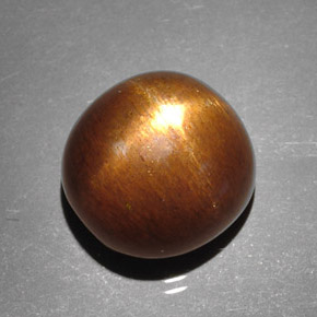 8.95캐럿 천연 골든 브라운 스타 썬스톤, 타원형 컷, 불투명체