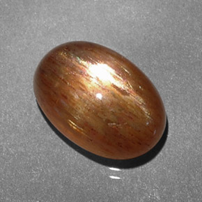 3.15캐럿 천연 골든 브라운 스타 선스톤, 타원형 컷, 11×7.5 mm, 불투명체