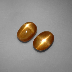 캐럿 천연 골든 브라운 스타 선스톤 보석, 타원형 컷, 8.5×6 mm, 불투명체