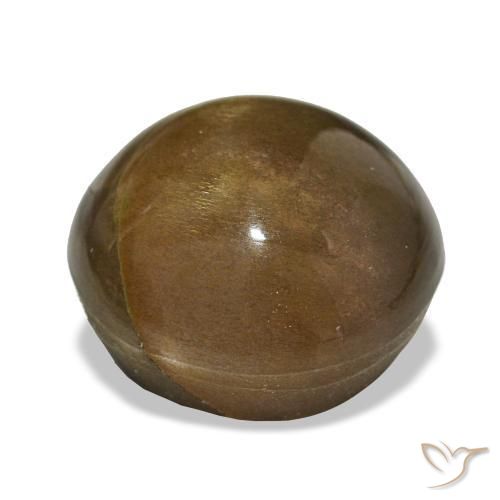 11.00캐럿 천연 골든 브라운 스타 썬스톤, 타원형 컷, 불투명체