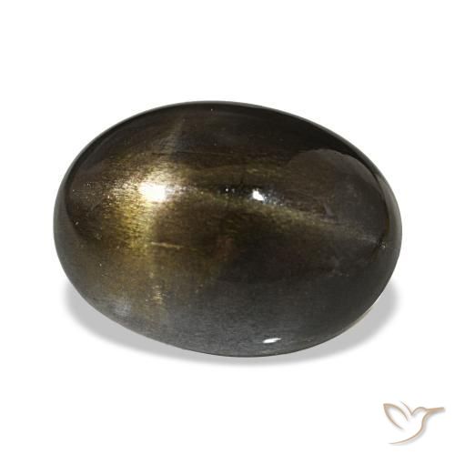 14.54캐럿 천연 Medium Light-Brown 스타 썬스톤, 타원형 컷, 불투명체