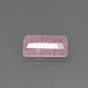 10.55캐럿 천연 레드 핑크 스트로베리 쿼츠, 투명한, 17×11.6 mm, 투명/반투명