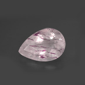 5.25캐럿 천연 레드 스트로베리 쿼츠, 투명한, 15×10 mm, 투명/반투명