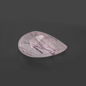 5.25캐럿 천연 레드 스트로베리 쿼츠, 투명한, 15×10 mm, 투명/반투명