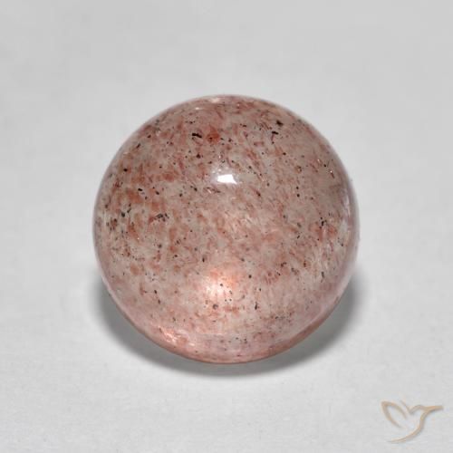 2.61ct 자연스러운 라이트 핑크 딸기 석영, 둥근, 투명한