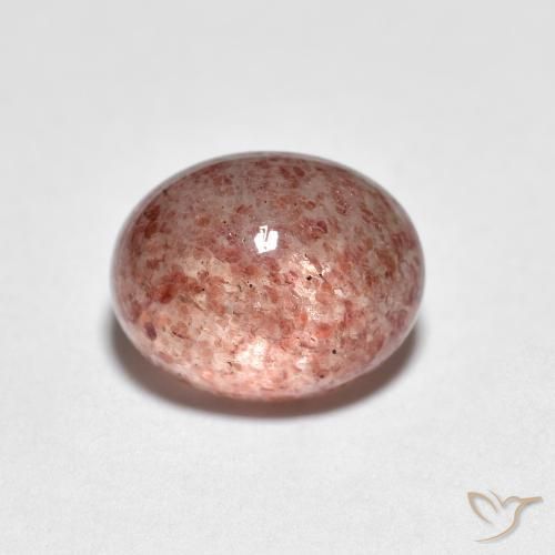 2.69ct 자연스러운 라이트 핑크 딸기 석영, 타원형, 투명한