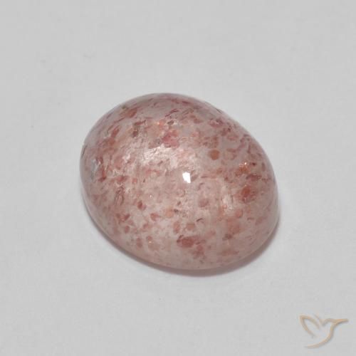 2.70ct 자연스러운 로즈 핑크 딸기 석영, 타원형, 투명한