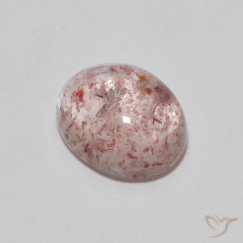 2.29ct 자연스러운 로즈 핑크 딸기 석영, 타원형, 투명한