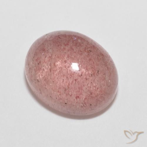 2.77ct 자연스러운 로즈 핑크 딸기 석영, 타원형, 투명한