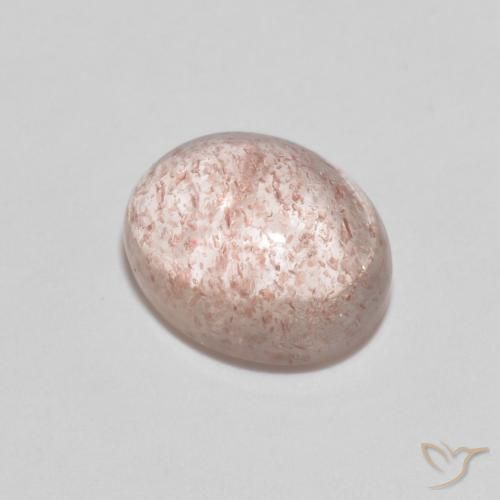 2.50ct 자연스러운 라이트 핑크 딸기 석영, 타원형, 투명한