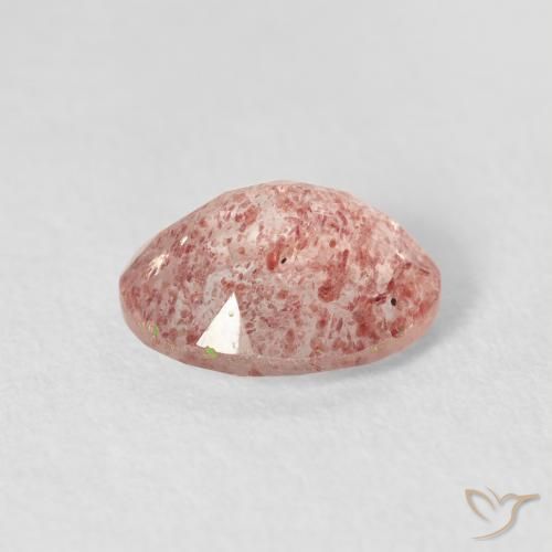 2.51캐럿 천연 Medium Light-Pink 딸기 석영, 타원형, 투명한