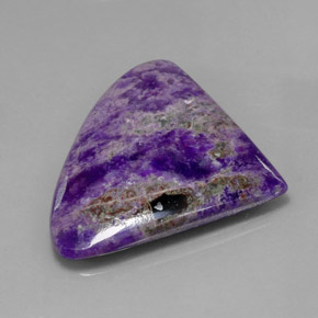 40.80캐럿 천연 멀티컬러 수길라이트, 멋진 모양, 38.5×31.4 mm, 불투명체