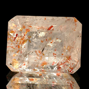 2.89캐럿 천연 오렌지 선스톤, 투명한, 9.9×7.5 mm, 투명/반투명