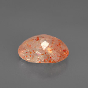 2.63캐럿 천연 오렌지 선스톤, 투명한, 11×8 mm, 투명/반투명