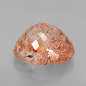 5.73캐럿 천연 오렌지 선스톤, 투명한, 12.5×10.5 mm, 투명/반투명