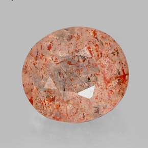 2.80캐럿 천연 오렌지 선스톤, 투명한, 9.9×8.9 mm, 투명/반투명