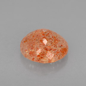1.96캐럿 천연 오렌지 선스톤, 투명한, 8.57 mm, 투명/반투명