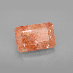 4.29캐럿 천연 오렌지 선스톤, 투명한, 12.4×8.1 mm, 투명/반투명