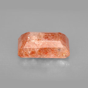 4.29캐럿 천연 오렌지 선스톤, 투명한, 12.4×8.1 mm, 투명/반투명