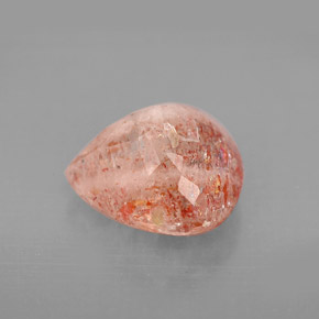4.42캐럿 천연 오렌지 선스톤, 투명한, 11.2×10.8 mm, 투명/반투명