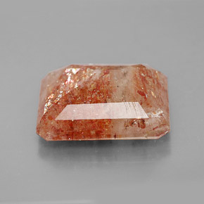 7.51캐럿 천연 오렌지 선스톤, 투명한, 14×11.7 mm, 투명/반투명