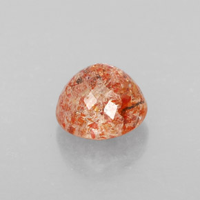 1.98캐럿 천연 오렌지 선스톤, 투명한, 7.72 mm, 투명/반투명