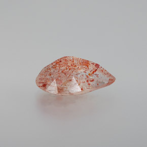 2.84캐럿 천연 오렌지 선스톤, 투명한, 13.1×7.3 mm, 투명/반투명